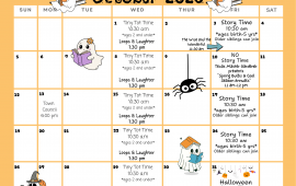 October calendar of events