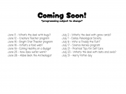 Events Coming Soon