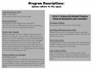 Event descriptions