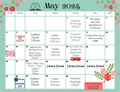 May 2025 Calendar of Events