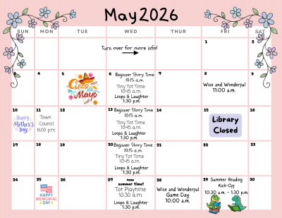 May 2026 Calendar of Events