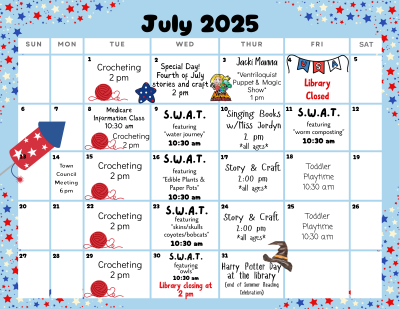 July calendar of events